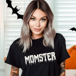 Camiseta Guay Momster Drippy Script Fun Mom's Halloween