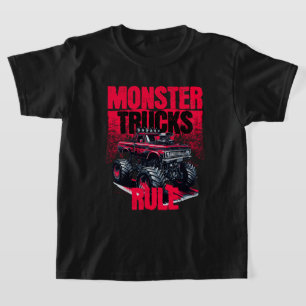 Camiseta Guay Monster Truck negro y rojo
