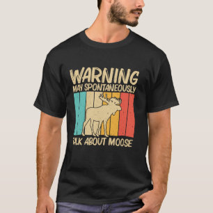 Camiseta Guay Moose Design For Men Women Moose Deer Bull El