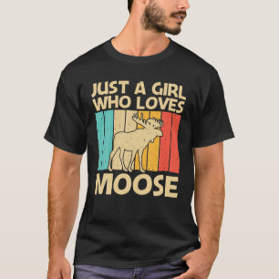 Camiseta Guay Moose Design Para Chicas Niños Moose Deer Bul