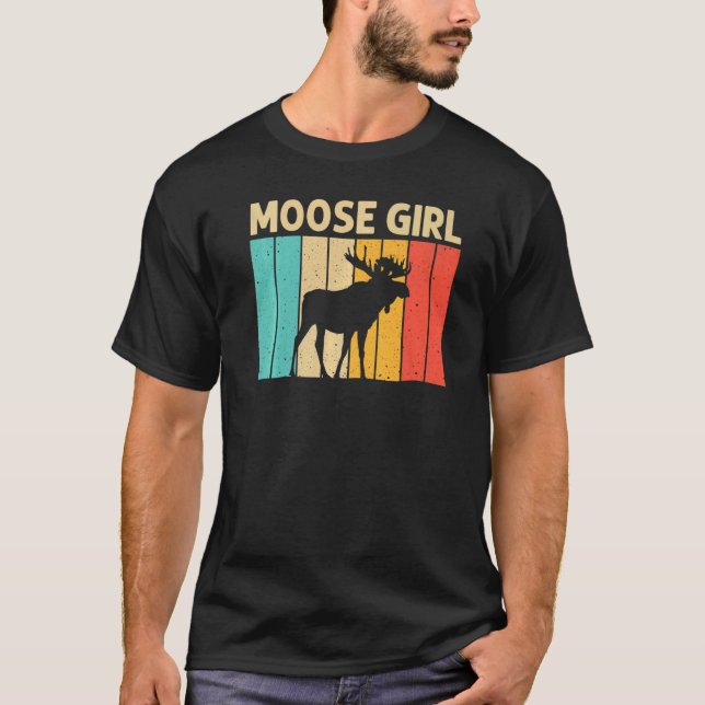 Camiseta Guay Moose For Chicas Kid Moose Alaska Moose Elk H (Anverso)