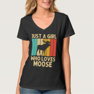 Camiseta Guay Moose For Chicas Kid Moose Alaska Moose Elk H