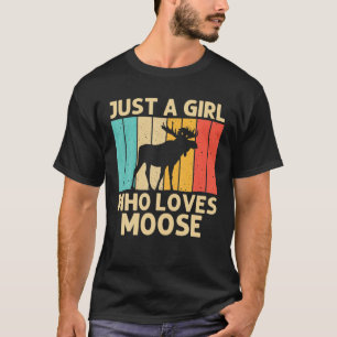 Camiseta Guay Moose For Chicas Kid Moose Alaska Moose Elk H