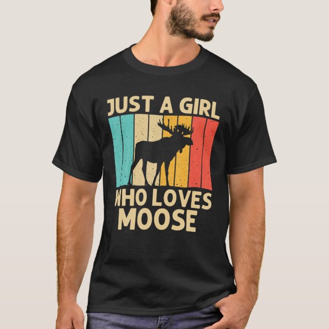 Camiseta Guay Moose For Chicas Kid Moose Alaska Moose Elk H (Anverso)