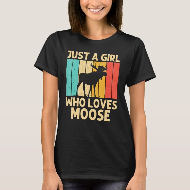 Camiseta Guay Moose For Chicas Kid Moose Alaska Moose Elk H (Anverso)
