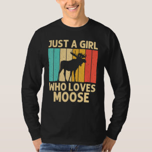 Camiseta Guay Moose For Chicas Kid Moose Alaska Moose Elk H