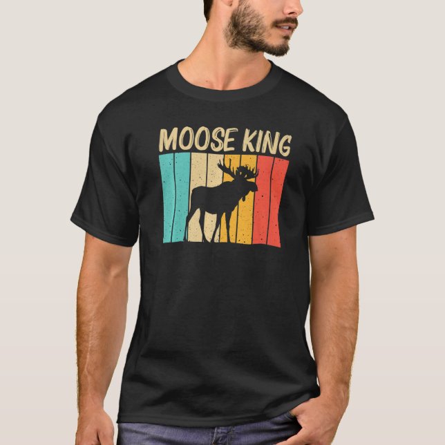 Camiseta Guay Moose Para Hombres Dad Moose Alaska Moose Elk (Anverso)