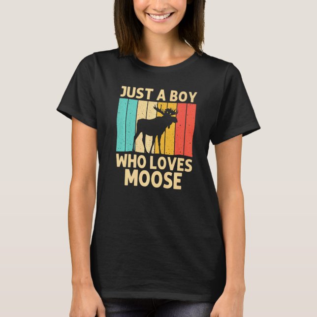 Camiseta Guay Moose Para Niños Moose Alaska Moose Elk Hu (Anverso)