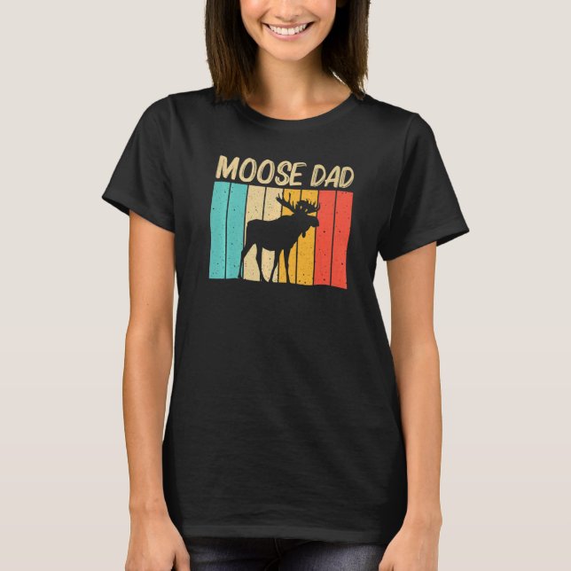 Camiseta Guay Moose Para Papa Moose Alaska Moose Elk Hun (Anverso)