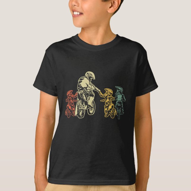 Camiseta Guay Motocross Dirt Bike Biker Dad & Hijos Father' (Anverso)