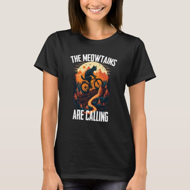 Camiseta Guay Mountain Bicicleta MTB Biker Cats Para Hombre (Anverso)