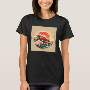 Camiseta Guay Mt Fuji Big Waves Ilustracion Sunset Wom