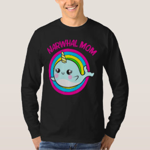 Camiseta Guay Narwhal Para Mamá Madre Arcoiris Tusk Sea Uni