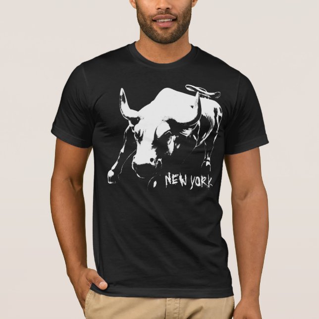 Camiseta Guay New York T-shirt Bull NYC Shirt Souvenir (Anverso)
