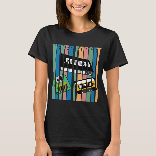 Camiseta Guay Nunca Olvide El Vídeo De Diskette De T I VHS (Anverso)