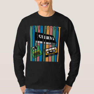 Camiseta Guay Nunca Olvidó Que Vhs Vídeo Con Disquetes