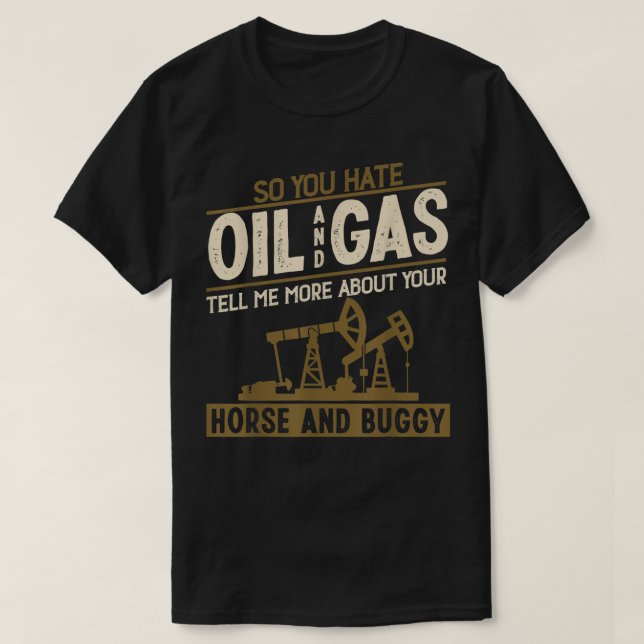 Camiseta Guay Oilfield Art Hombres Mujeres Trabajando en la (Diseño del anverso)