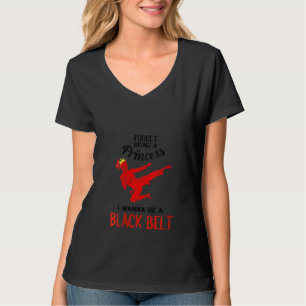 Camiseta Guay Olvide a la princesa Black Belt Funny Karat