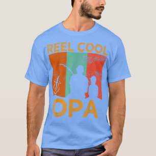 Camiseta Guay OPA Pescador de Mens Reel Papel Vintage Abuel