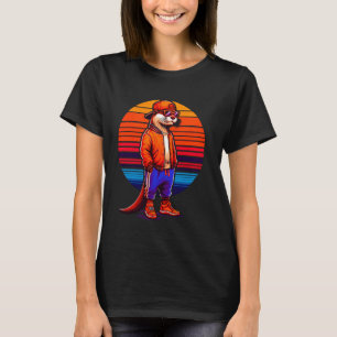 Camiseta Guay Otter Moderno Estilo Urbano Sunset Retro Art