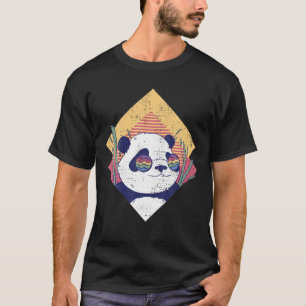 Camiseta Guay Panda - Oso Panda Gracioso Retro Con Gafas De