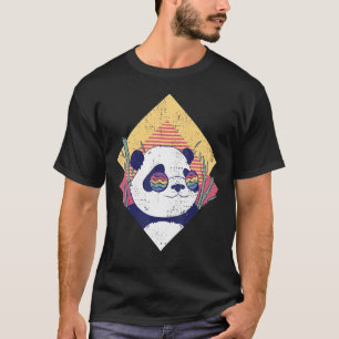 Camiseta Guay Panda Retro Panda Oso Con Gafas De Sol