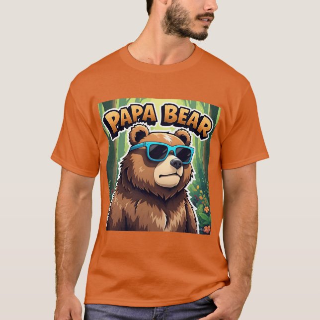 Camiseta Guay Papa Bear Personalizado Design (Anverso)