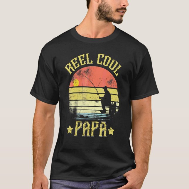 Camiseta Guay Papa de los hombres que pescan (Anverso)