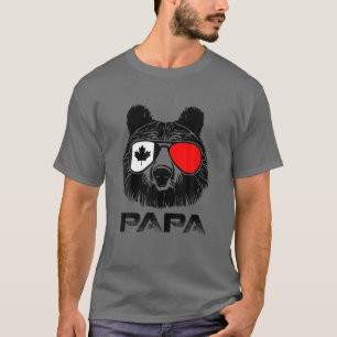 Camiseta Guay Papa oso gafas de sol Canadá Bandera Orgullo 