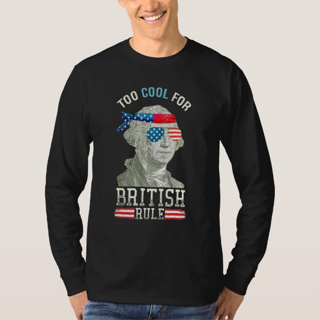 Camiseta Guay Para El Gobierno Británico George Washington  (Anverso)