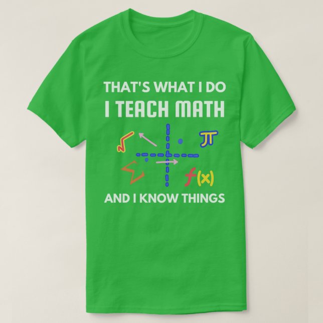 Camiseta Guay para profesores de matemáticas eso es lo que  (Diseño del anverso)