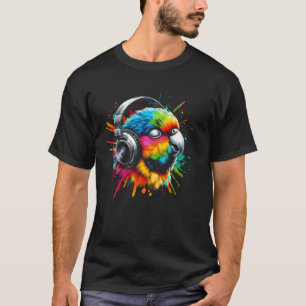 Camiseta Guay Parakeet Art para los Navidades amantes de la