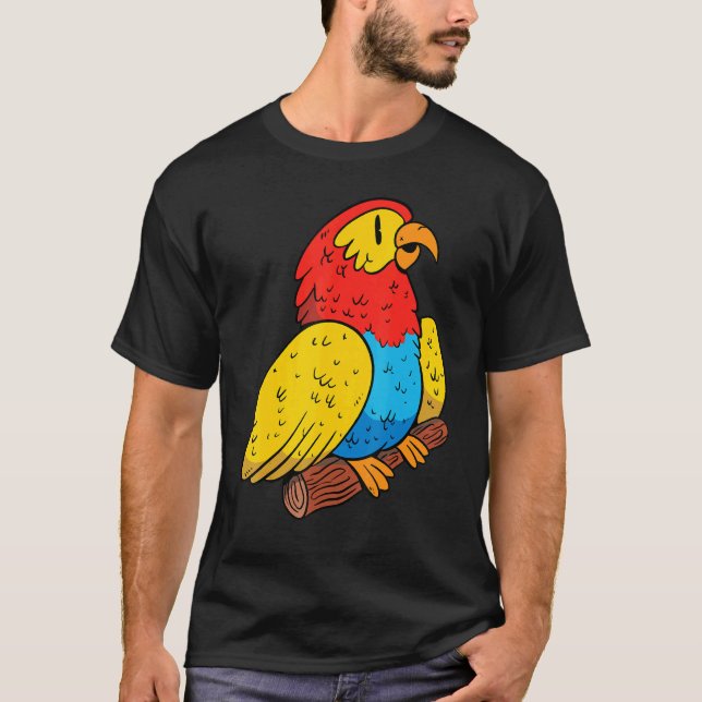 Camiseta Guay Parrot Birds Parrot Rescate Para Hombres (Anverso)