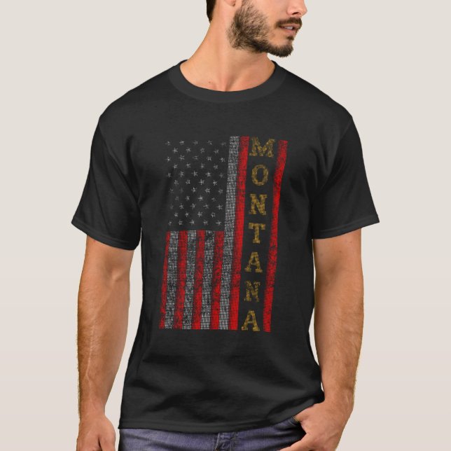 Camiseta Guay Patriótico Montana Ee.Uu. - Idea De Regalo De (Anverso)