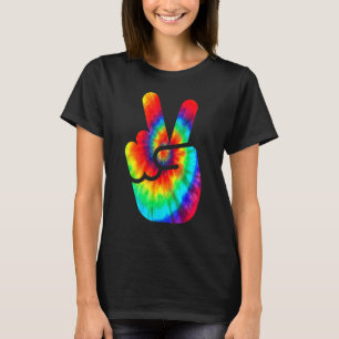 Camiseta Guay Peace Hand Tye Para Niños Y Chicas