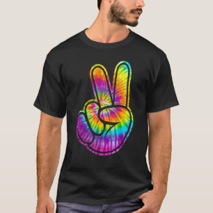 Camiseta Guay Peace Hand Tye Para Niños Y Chicas