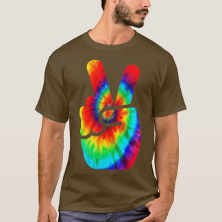 Camiseta Guay Peace Hand Tye Para Niños Y Chicas