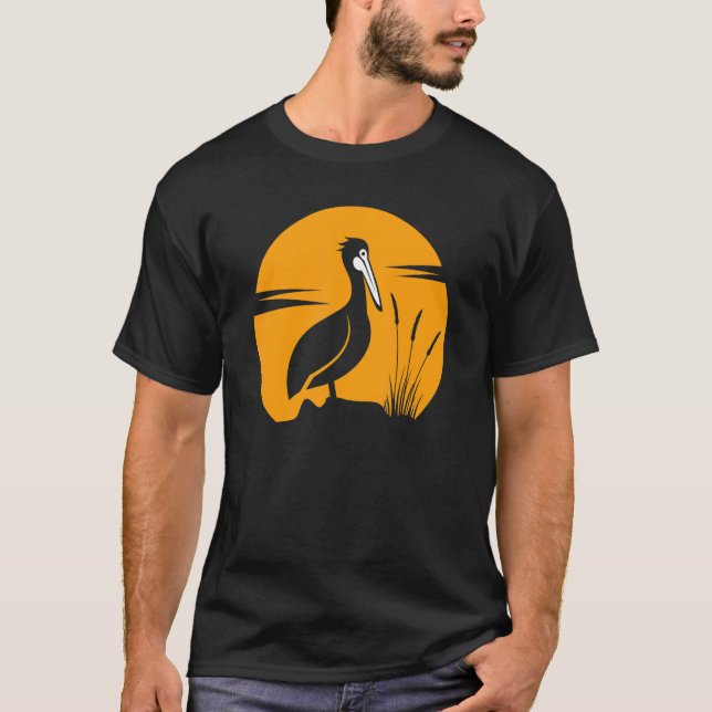 Camiseta Guay Pelican Bird Animal At Sunset For Men Women (Anverso)