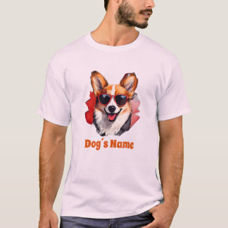 Camiseta Guay Pembroke Welsh Corgi con gafas de sol