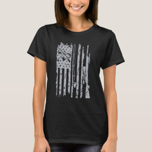 Camiseta Guay Pescando Rod Hundiendo Rifle Bandera American