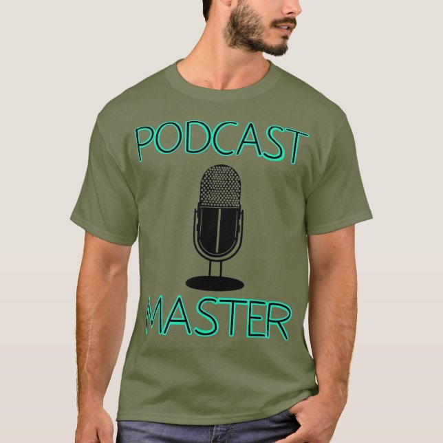 Camiseta Guay Podcast Master Funny Microphone Bosft Regalo (Anverso)