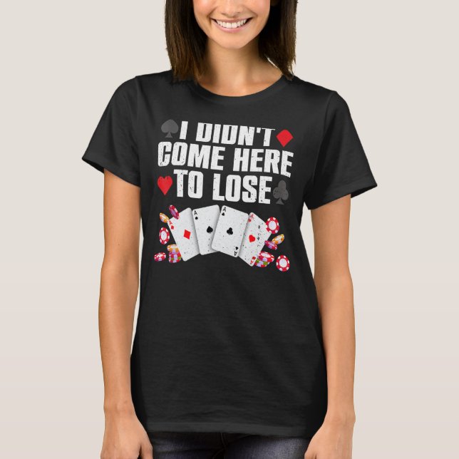 Camiseta Guay Poker Player Art Para Hombres Mujeres Casino  (Anverso)