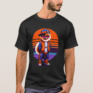 Camiseta Guay Pomeranian Dog Moderno Urban Style Sunset Ret