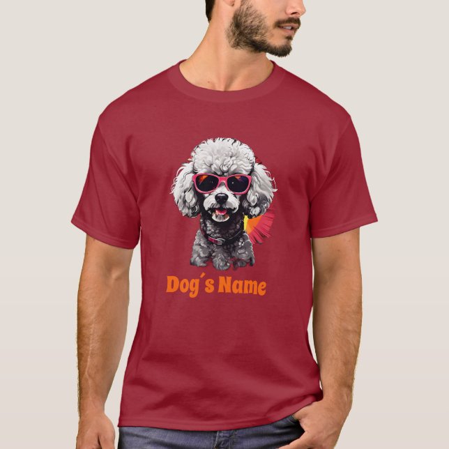 Camiseta Guay Poodle Con Gafas De Sol (Anverso)