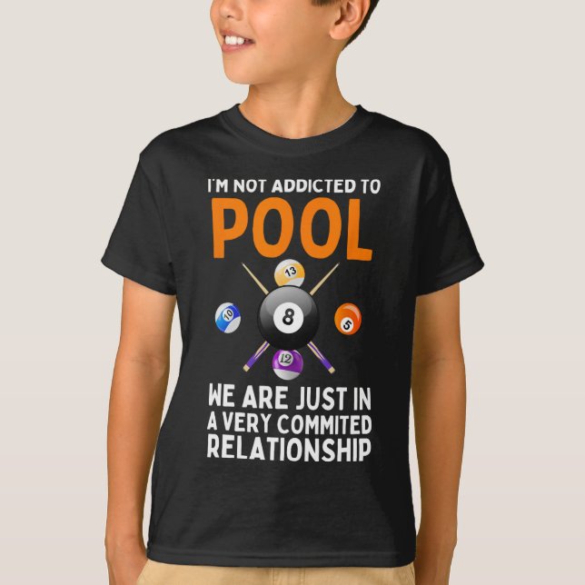 Camiseta Guay Pool Art Para Hombres Mujeres Niños Billiard  (Anverso)