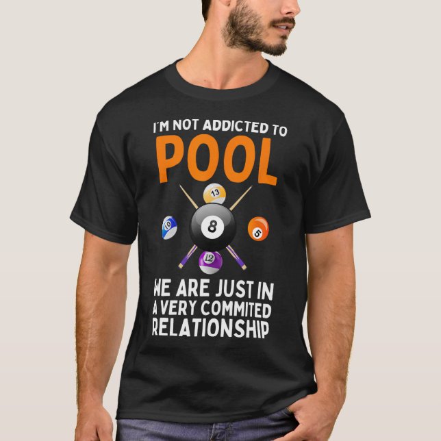 Camiseta Guay Pool Art Para Hombres Mujeres Niños Billiard  (Anverso)