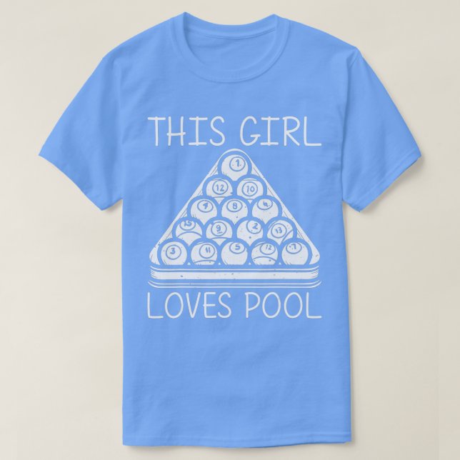 Camiseta Guay Pool Design For Chica Women Pool Player Billi (Diseño del anverso)
