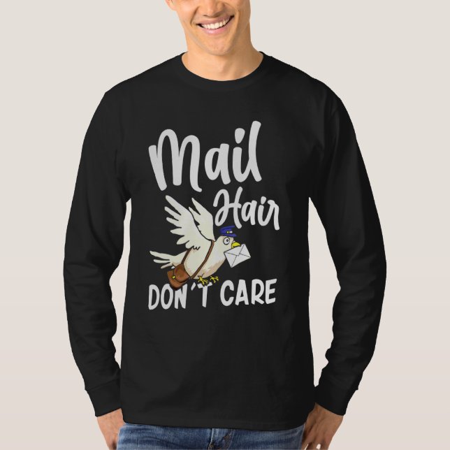 Camiseta Guay Postal Worker Mail Hair No Care Mailman (Anverso)