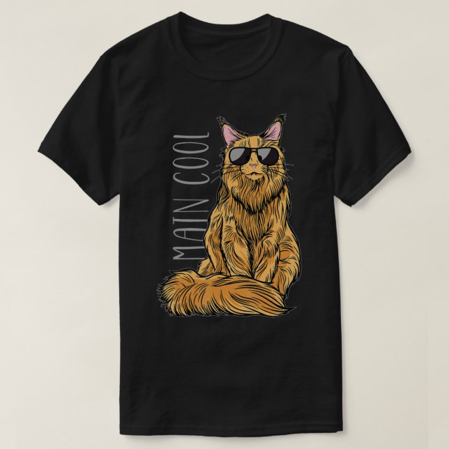 Camiseta Guay principal de Maine Coon Cat (Diseño del anverso)