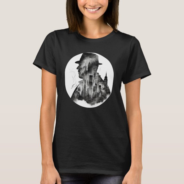 Camiseta Guay Private Eye O Detective Silhouette Nueva York (Anverso)